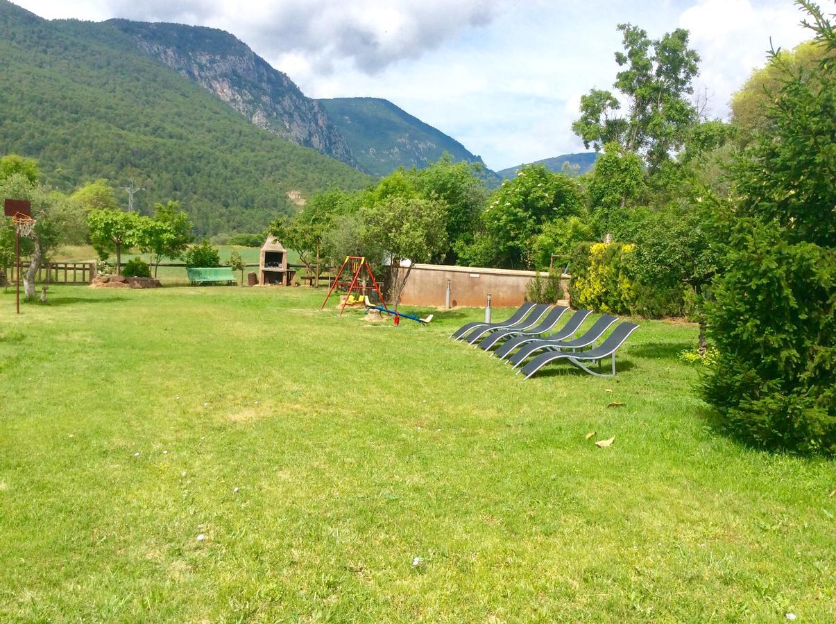 Casa Rural Con Piscina Y Vistas Al Valle - Cal Pallares Argestues Eksteriør bilde